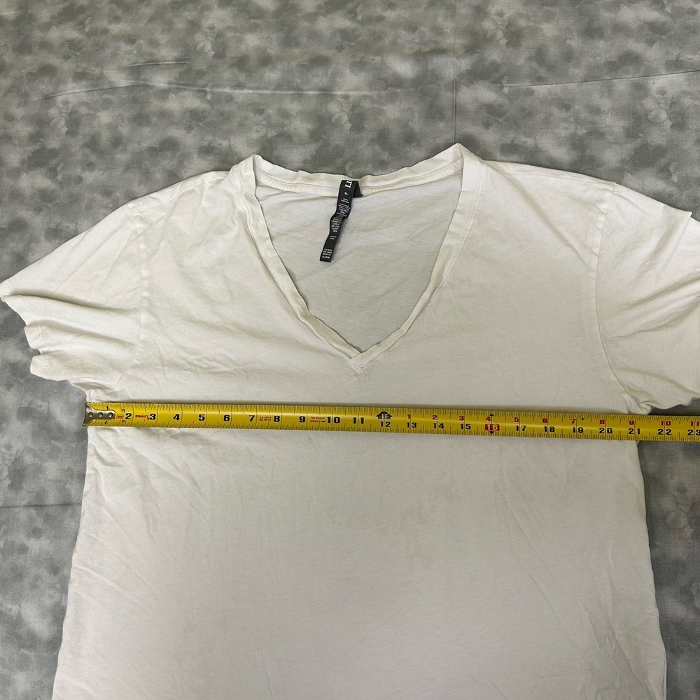 VUORI Sutton V-neck Tee Shirt‎ Womens XL White Short Sleeve Relaxed - Picture 6 of 8